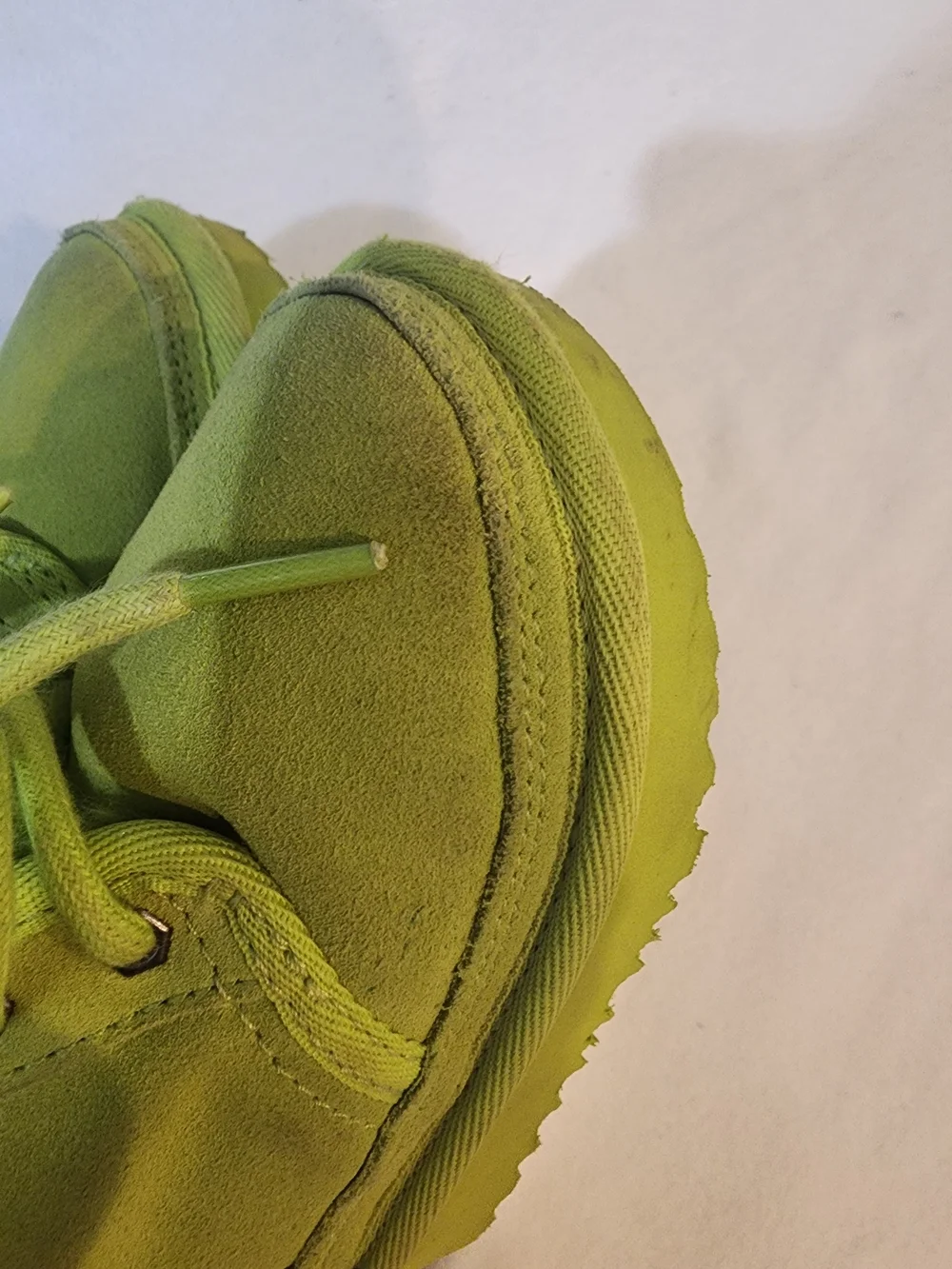 UGG Neumel Green Kids Lace-Up Cozy Boots 6
